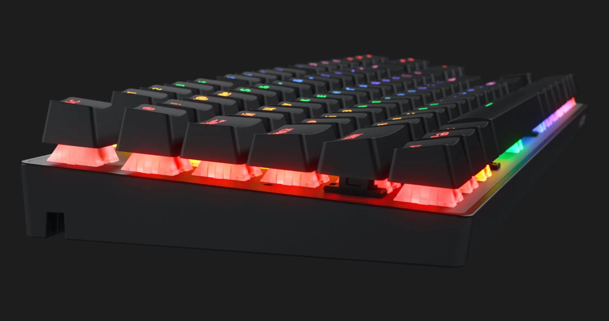Клавиатура механическая HATOR Icefall Mecha TKL Wireless Rainbow (Black)