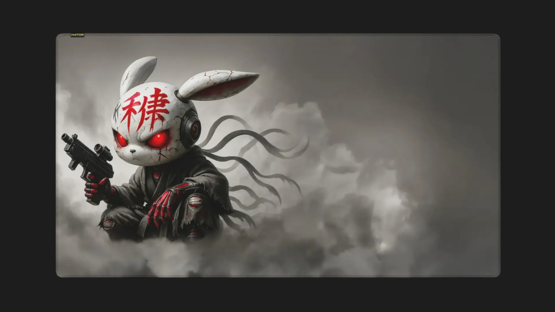 Килимок HATOR Tonn EVO 3XL Angry bunny (Gray) (HTP051) (UA)