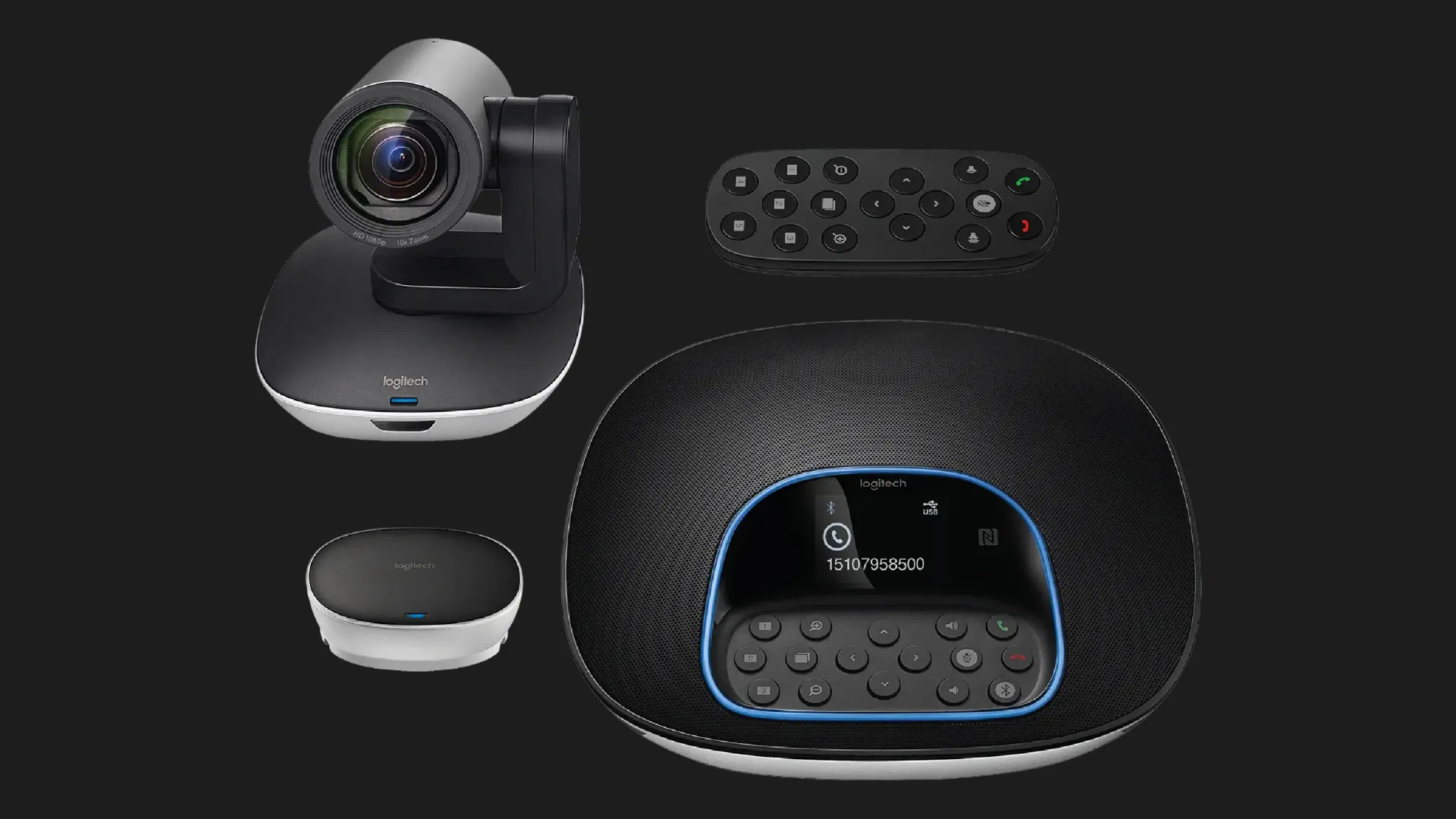 Веб-камера Logitech Group Video conferencing system (Black) (960-001057) (EU)