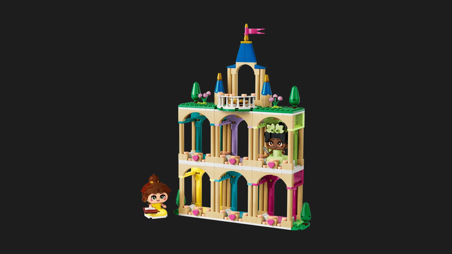 Конструктор LEGO Disney Мініпринцеси Бель і Тіана з замком (43291)