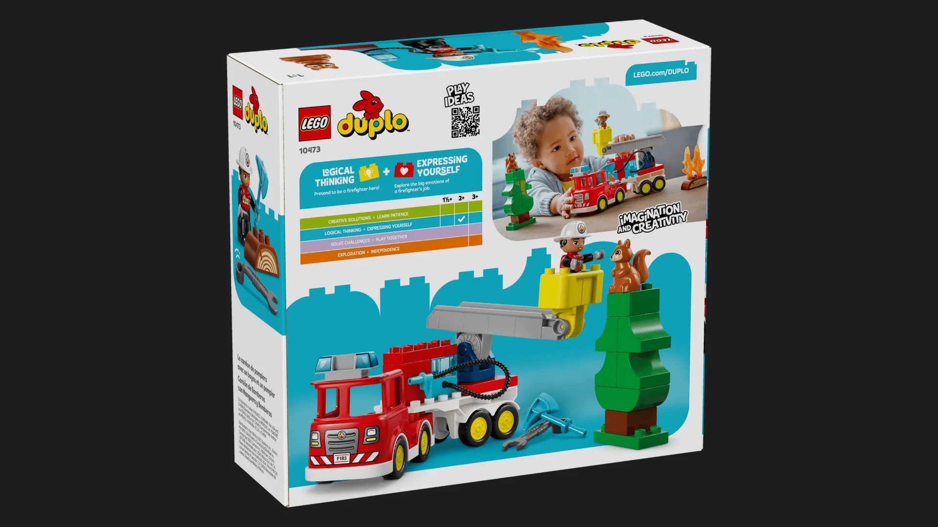 Конструктор DUPLO Town Пожежна машина зі шлангом і пожежником (10473)