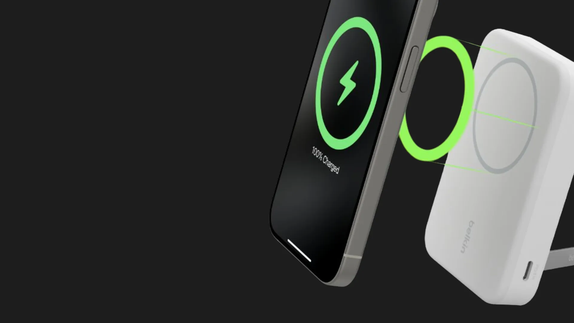 Зарядний пристрій Power Bank Belkin 10000mAh 15W, MagSafe Qi2 (Black)