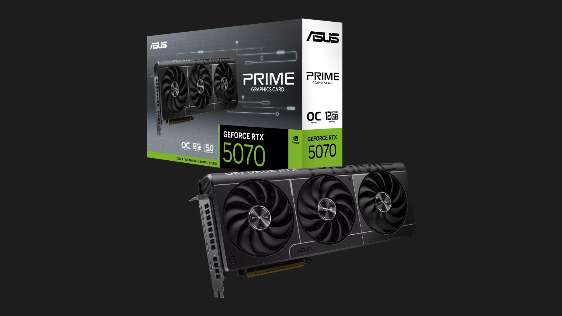 Відеокарта Asus PRIME GeForce RTX 5070 OC 12GB (PRIME-RTX5070-O12G)
