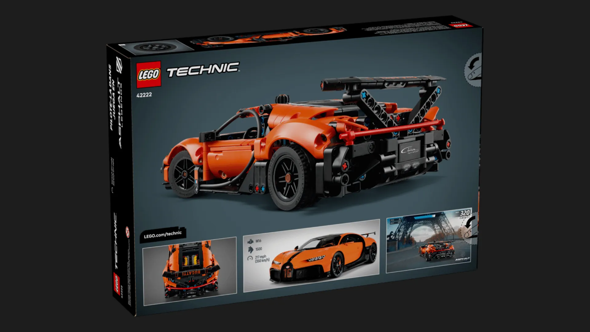 Конструктор LEGO Technic Гіперкар Bugatti Chiron Pur Sport (42222)