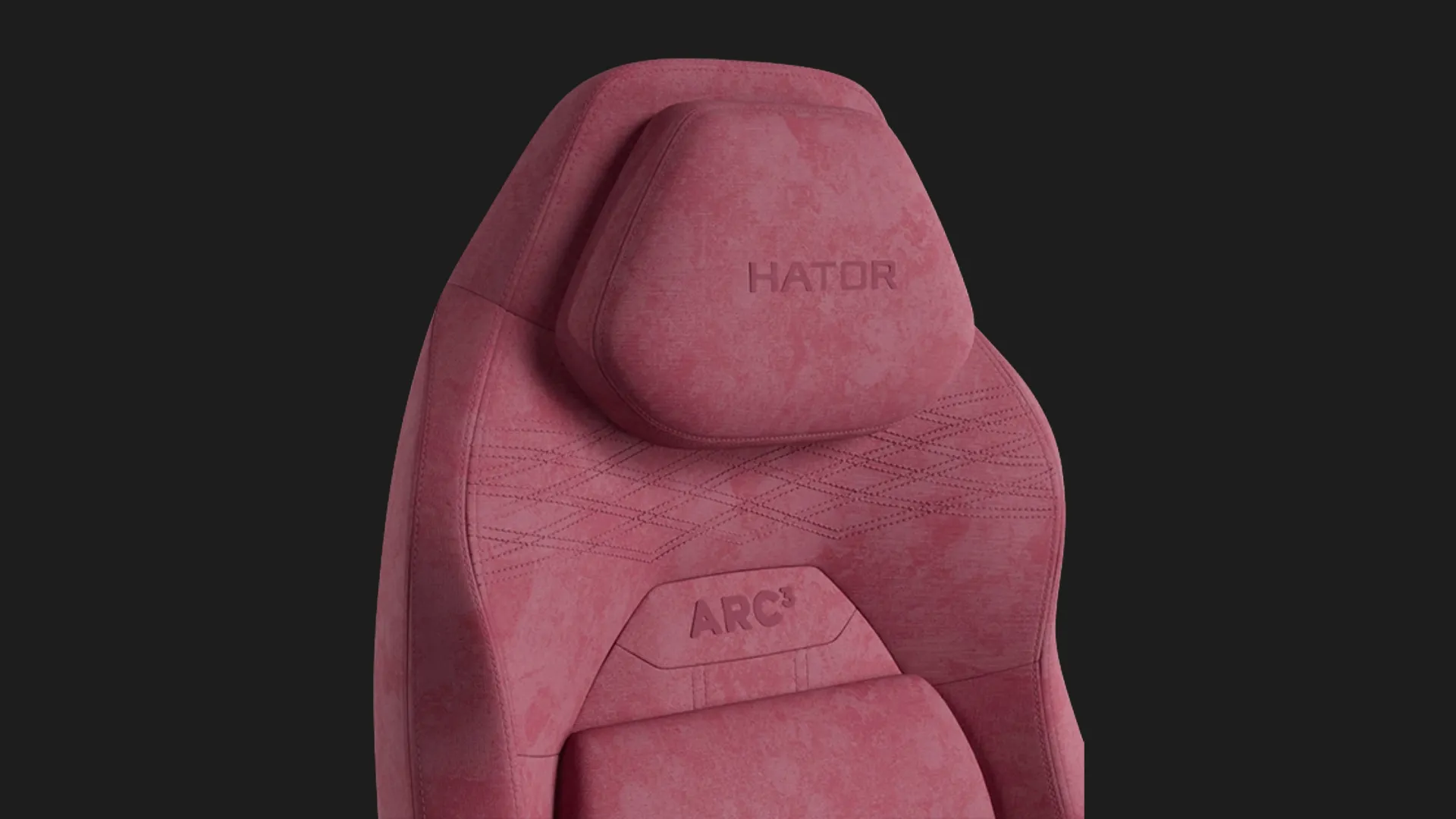 Крісло для геймерів HATOR Arc 3 L Velour (Orchid Pink) (HTC3444L) (UA)