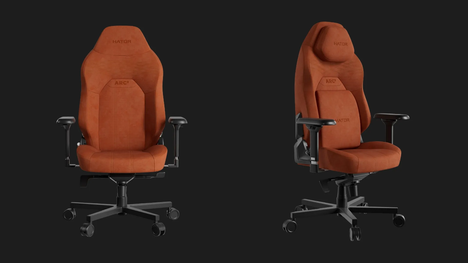 Крісло для геймерів HATOR Arc 3 L Velour (Orange) (HTC3449L) (UA)