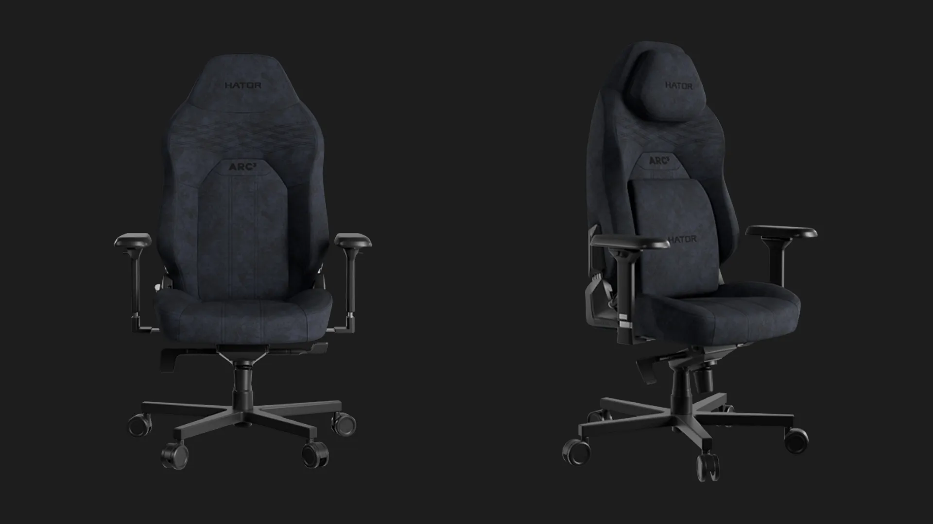 Крісло для геймерів HATOR Arc 3 S Velour (Black) (HTC3440S) (UA)