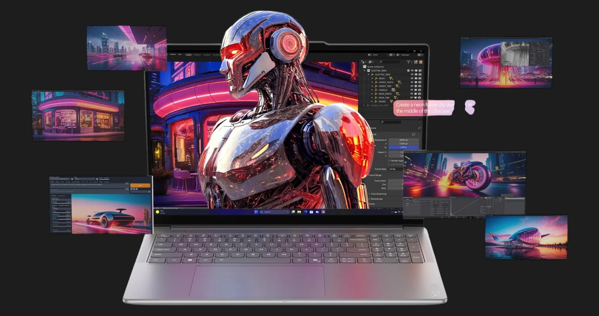 Ноутбук Lenovo Yoga Pro 9 16IAH10 16" (Intel Core Ultra 9/32GB/16TB (SSD)/RTX 5060) (83L00041US) (Standard)
