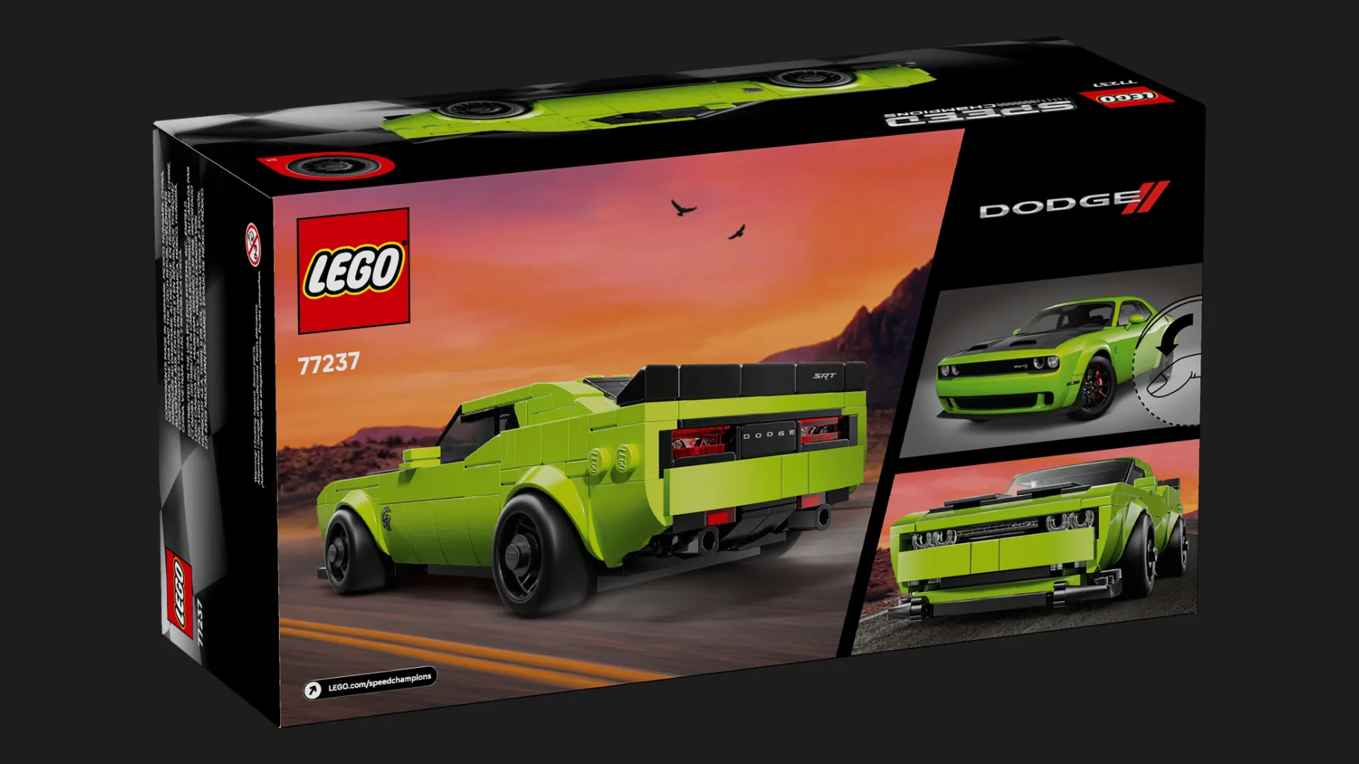 Конструктор LEGO Speed Champions Спортивный автомобиль Dodge Challenger SRT Hellcat (77237)