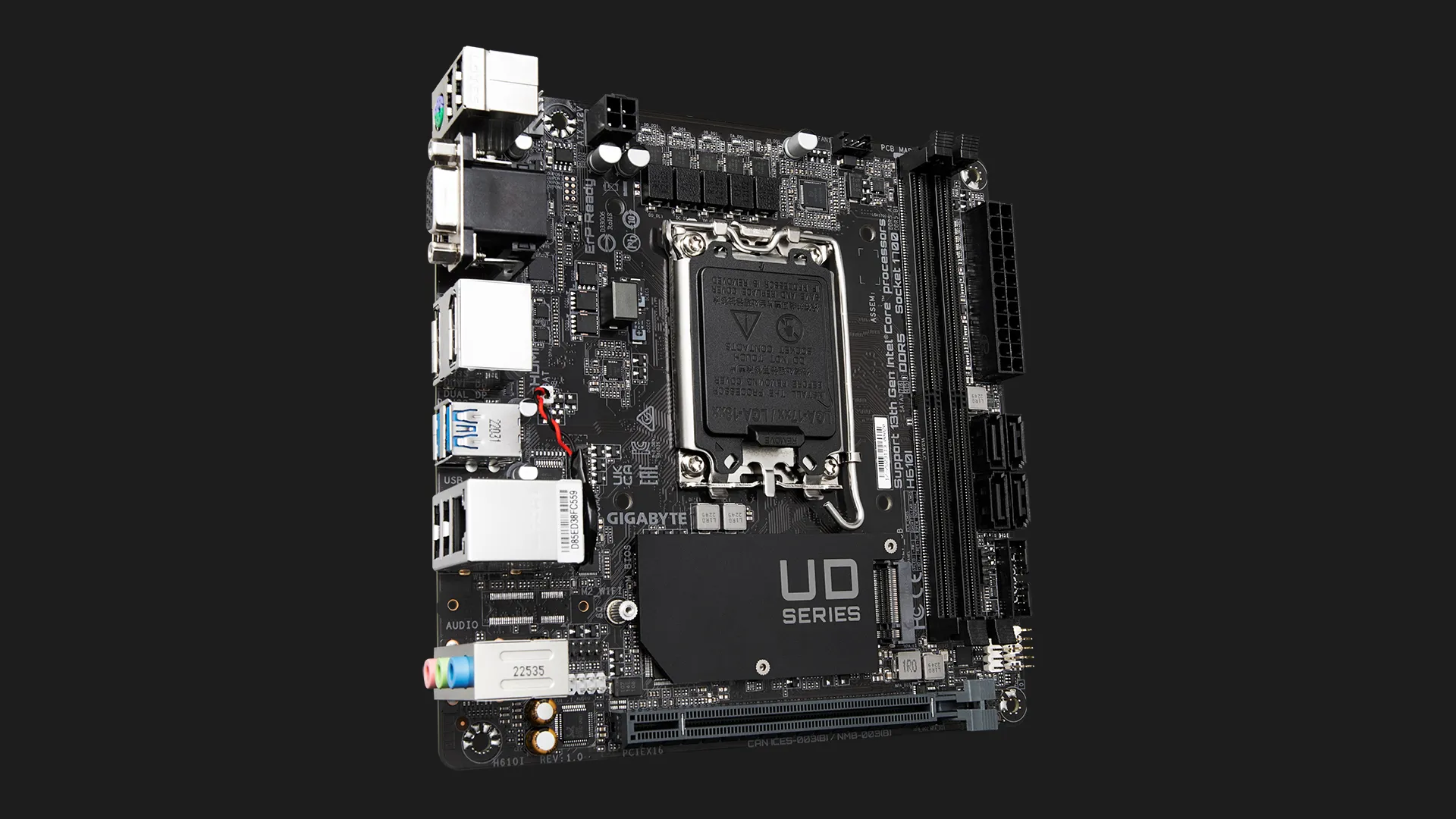 Материнская плата GIGABYTE H610I (H610I)