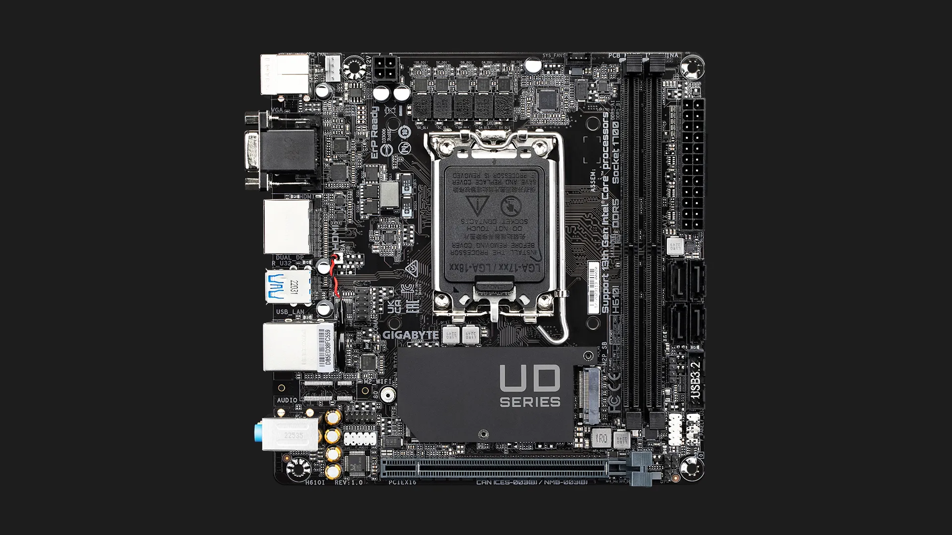 Материнская плата GIGABYTE H610I (H610I)
