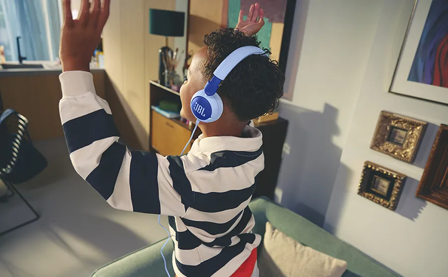 Навушники JBL Junior 320 (Blue) (JBLJR320BLU)