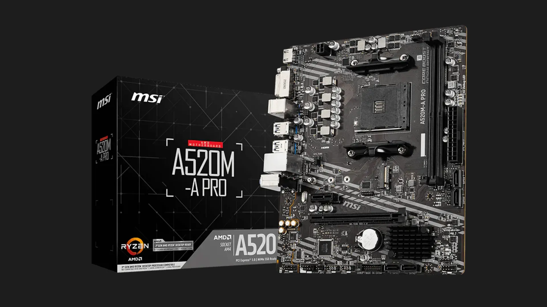 Материнська плата MSI A520M-A PRO (911-7C96-044)