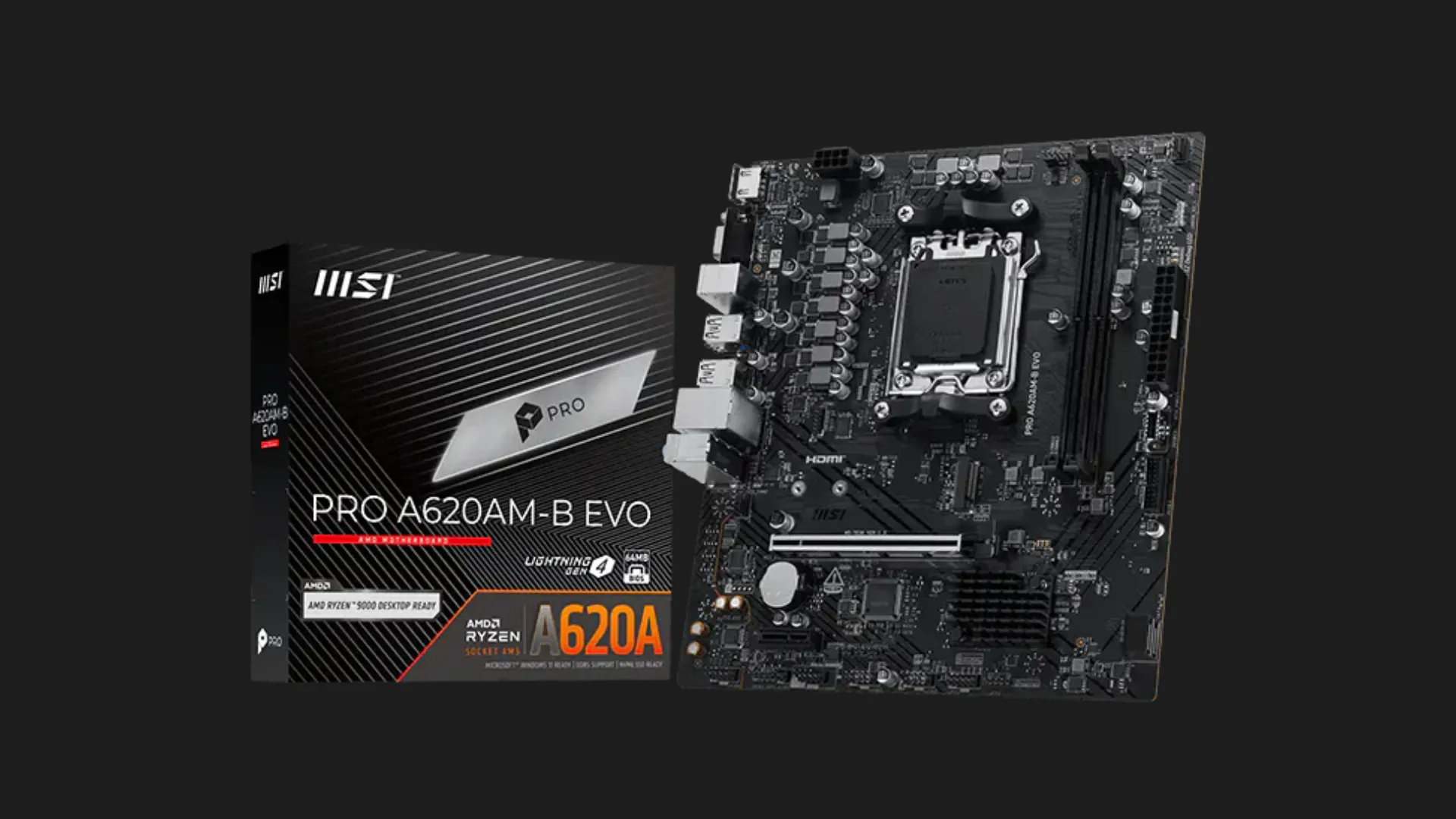 Материнська плата MSI PRO A620AM-B EVO (911-7E36-001)