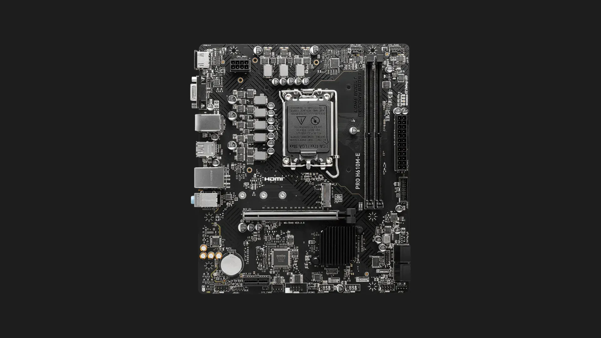 Материнська плата MSI PRO H610M-E (911-7D48-075)