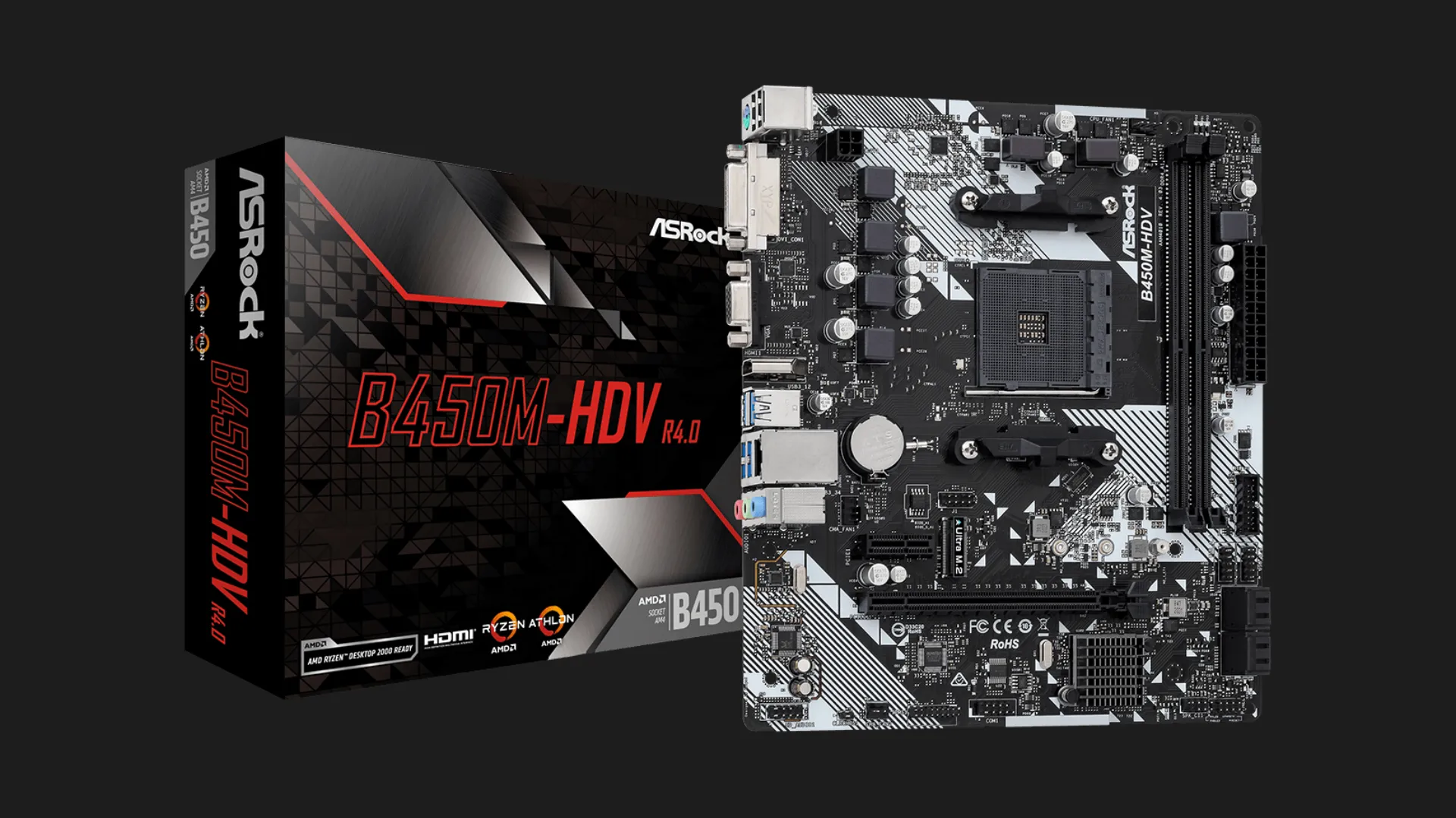 Материнська плата ASRock B450M-HDV R4.0 (B450M-HDV R4.0)