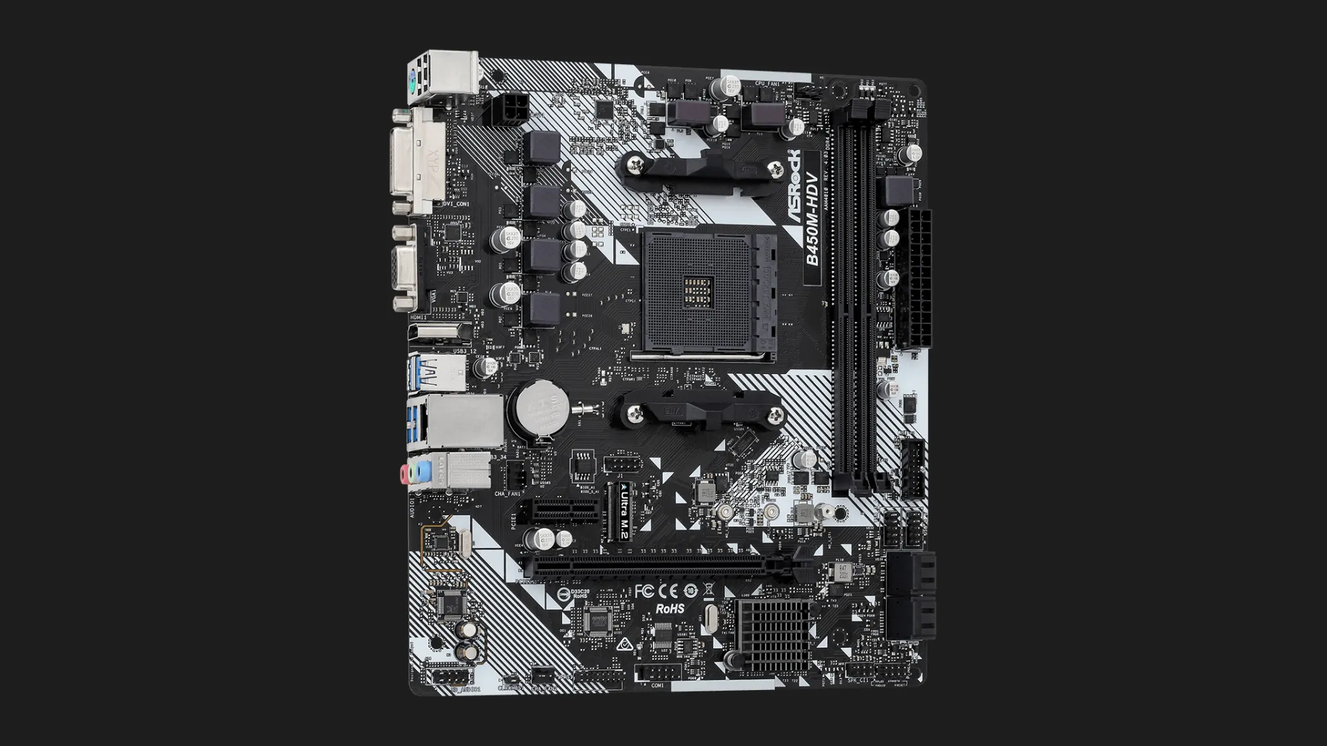 Материнська плата ASRock B450M-HDV R4.0 (B450M-HDV R4.0)