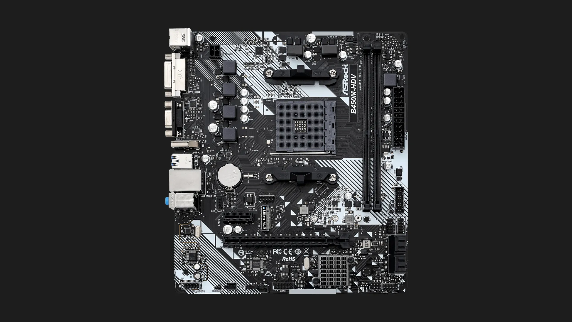 Материнська плата ASRock B450M-HDV R4.0 (B450M-HDV R4.0)