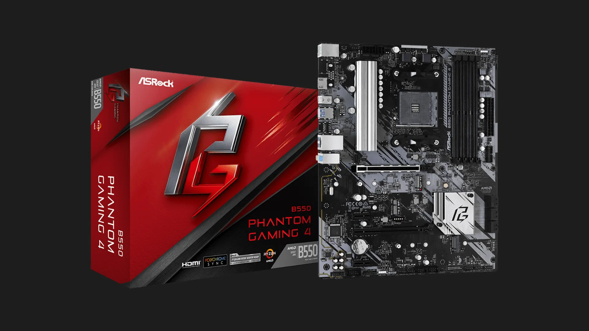 Материнська плата ASRock B550 PHANTOM GAMING 4 (B550 PHANTOM GAMING 4)