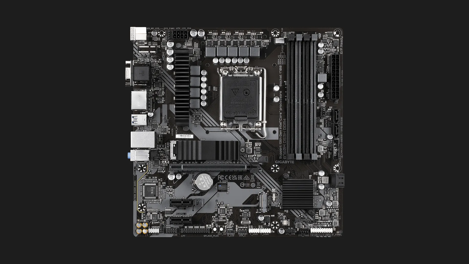 Материнская плата GIGABYTE B760M DS3H DDR4 (B760M DS3H DDR4)