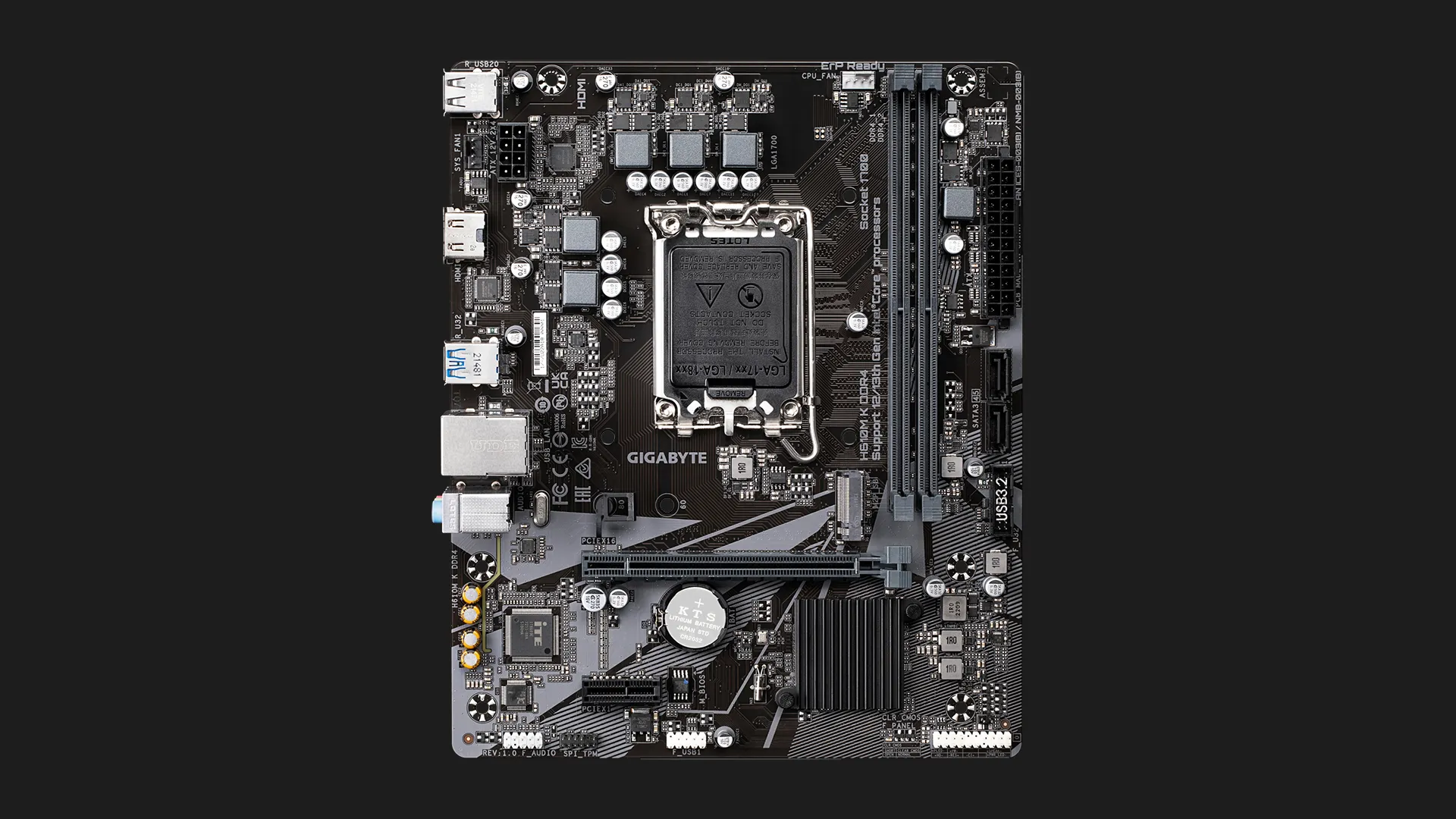 Материнская плата GIGABYTE H610M K DDR4 (H610M K DDR4)