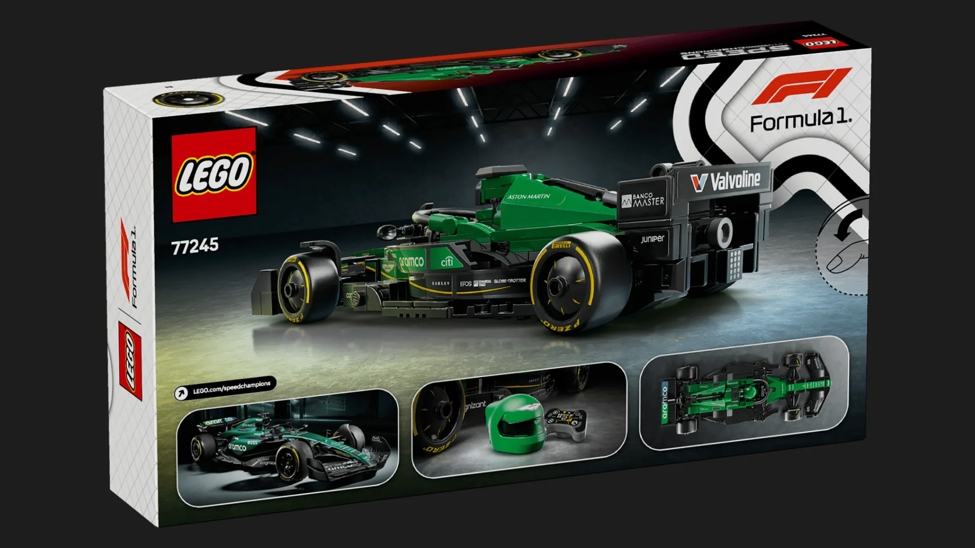 Конструктор LEGO Speed Champions Гоночный автомобиль Aston Martin Aramco F1 AMR24 (77245)