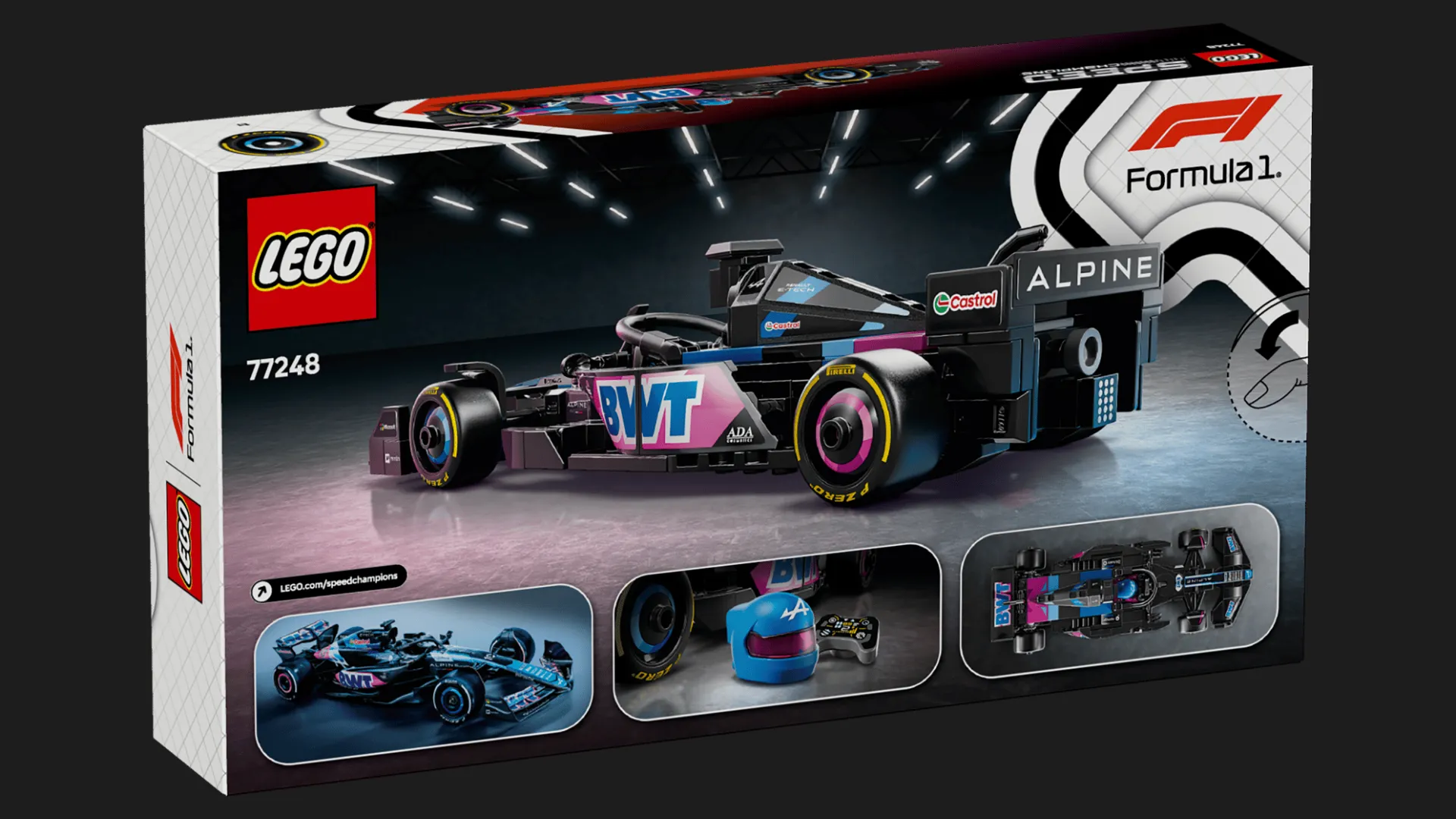 Конструктор LEGO Speed Champions Гоночный автомобиль BWT Alpine F1 Team A524 (77248)