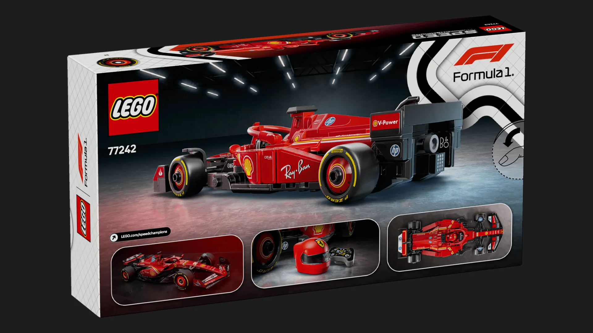 Конструктор LEGO Speed Champions Гоночный автомобиль F1 Ferrari SF-24 (77242)