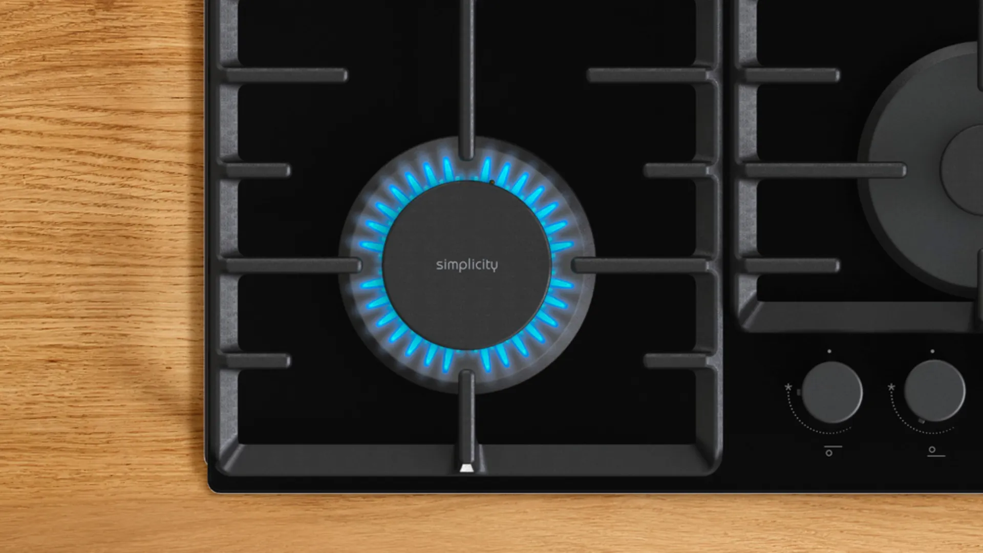 Варильна поверхня Gorenje газова на склі, 60см, чавун (GT642SYB) (Black)