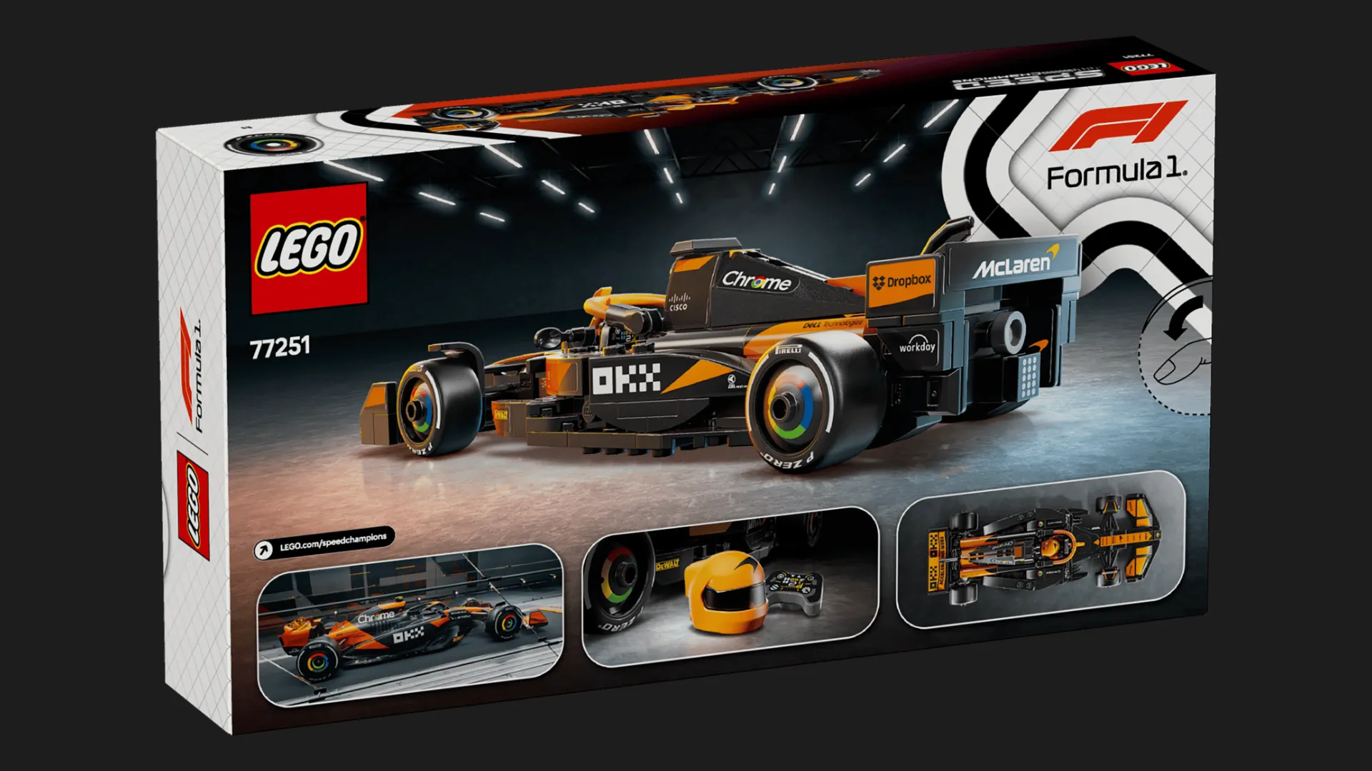 Конструктор LEGO Speed Champions Гоночный автомобиль McLaren F1 (77251)