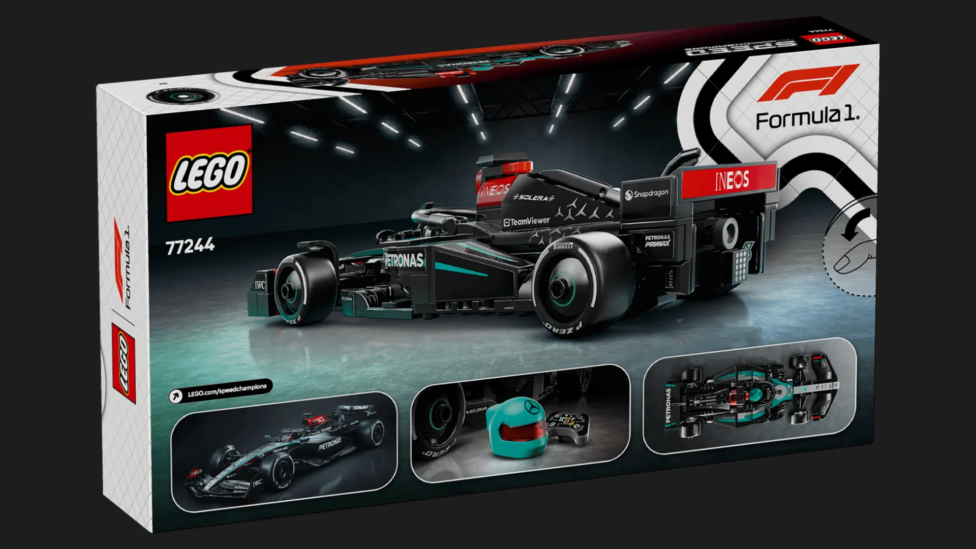 Конструктор LEGO Speed Champions Гоночный автомобиль Mercedes-AMG F1 W15 (77244)