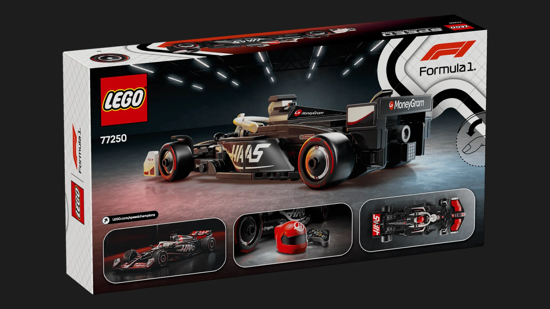 Конструктор LEGO Speed ​​Champions Гоночный автомобиль MoneyGram Haas F1 Team VF-24 (77250)