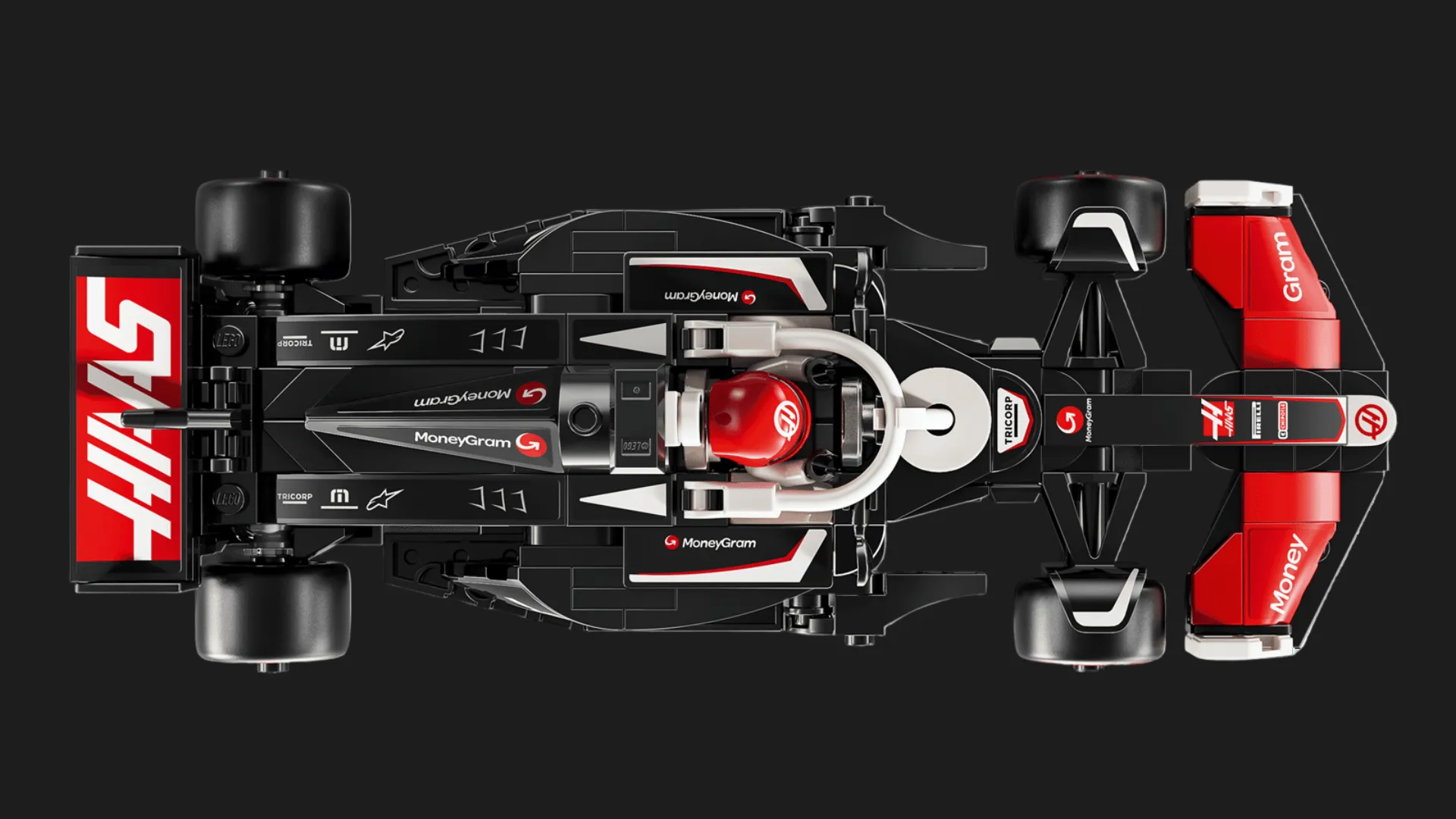 Конструктор LEGO Speed ​​Champions Гоночный автомобиль MoneyGram Haas F1 Team VF-24 (77250)