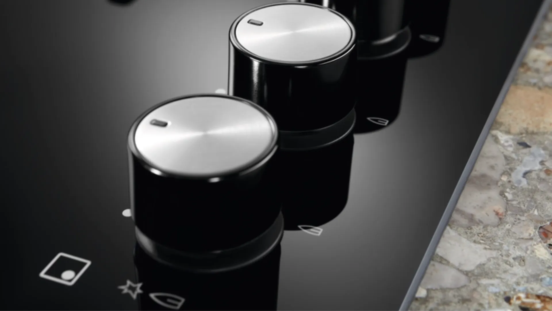 Варильна поверхня Electrolux газова на склі, 60см, чавун (KGG6437K) (Black)