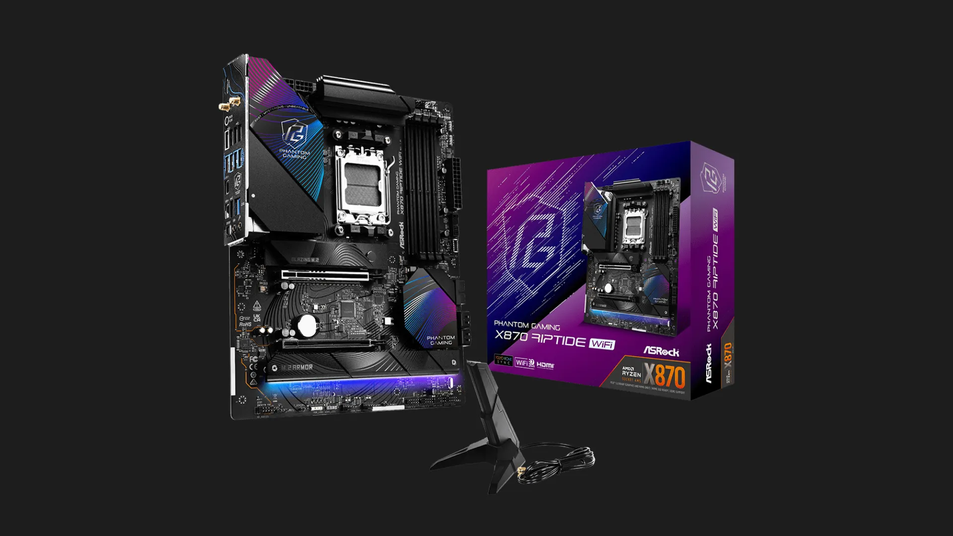 Материнська плата ASRock X870 RIPTIDE WIFI (X870 RIPTIDE WIFI)