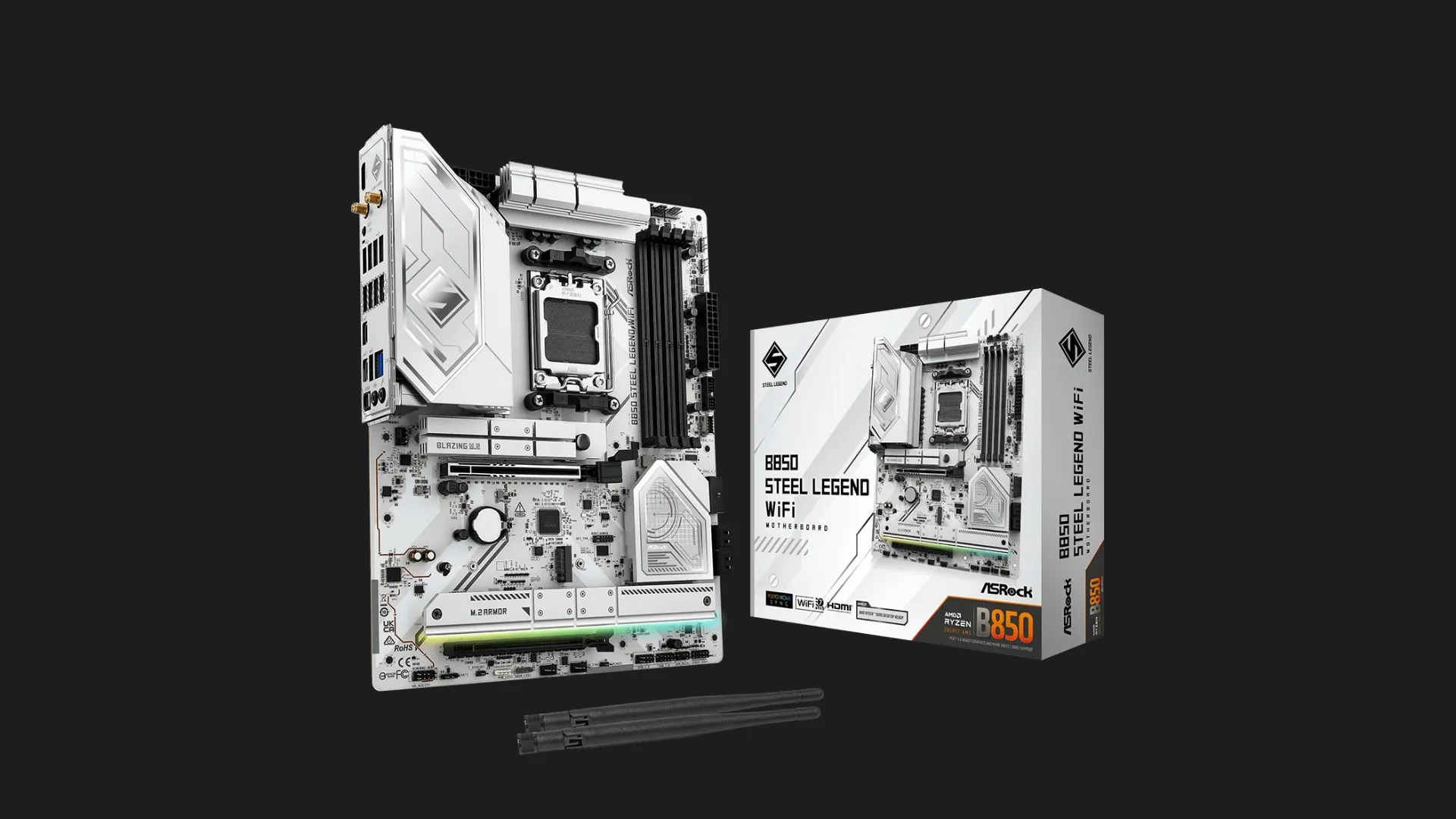 Материнська плата ASRock B850 STEEL LEGEND WIFI (B850 STEEL LEGEND WIFI)