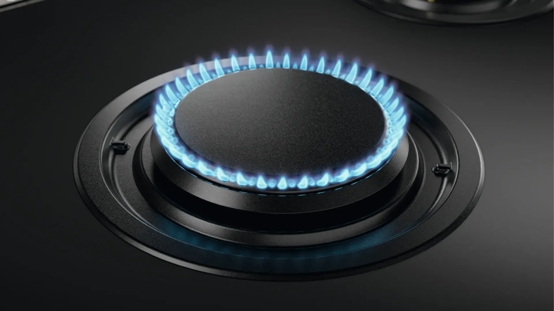 Варильна поверхня Electrolux газова на склі, 75см, чавун, Hob2Hood (KGG753753K) (Black)