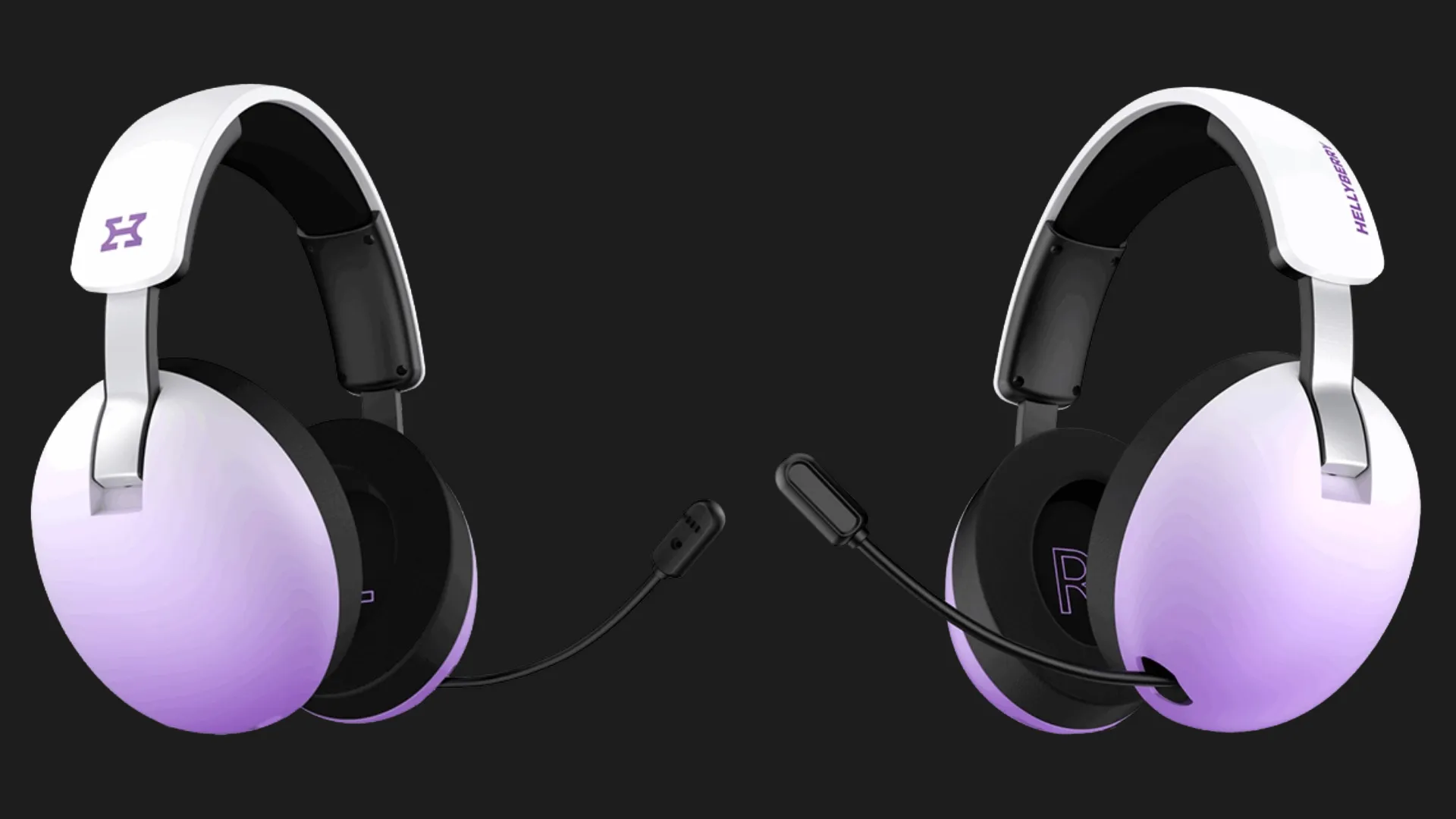 Ігрова гарнітура HATOR Hellyberry HH30 PRO wireless (White/Violet) (HH30_PRO_wireless_WV) (UA)