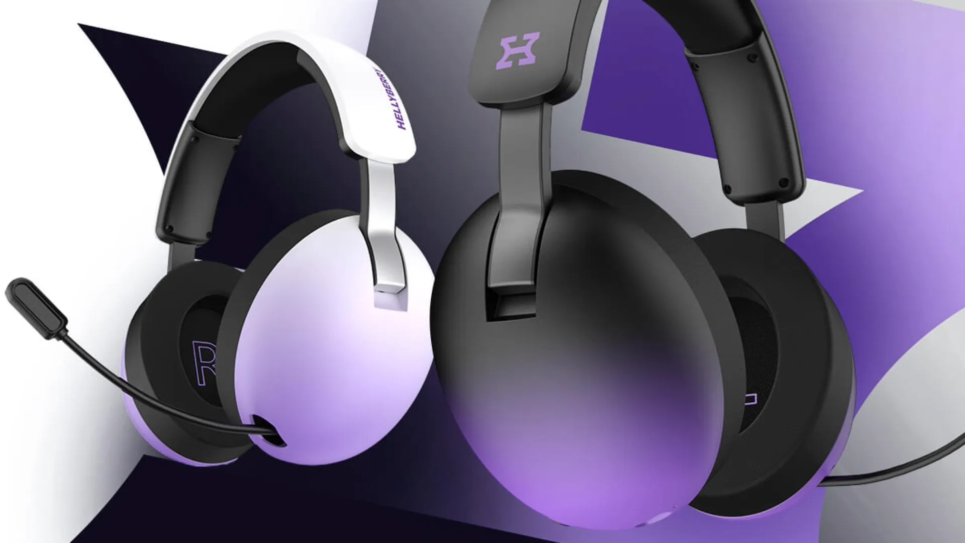 Ігрова гарнітура HATOR Hellyberry HH30 PRO wireless (White/Violet) (HH30_PRO_wireless_WV) (UA)