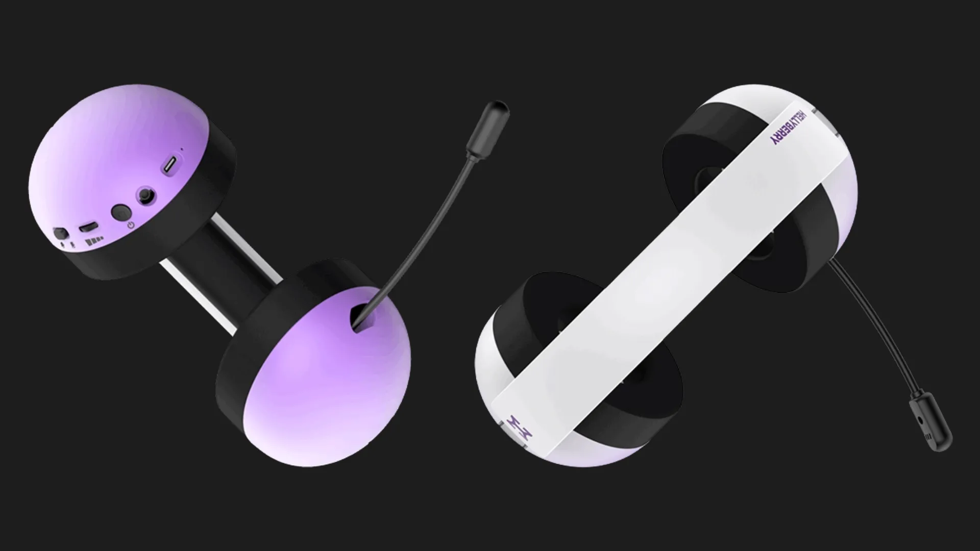 Ігрова гарнітура HATOR Hellyberry HH30 PRO wireless (White/Violet) (HH30_PRO_wireless_WV) (UA)