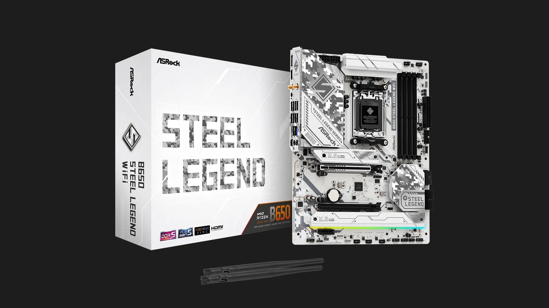 Материнська плата ASRock B650 STEEL LEGEND WIFI (B650 STEEL LEGEND WIFI)
