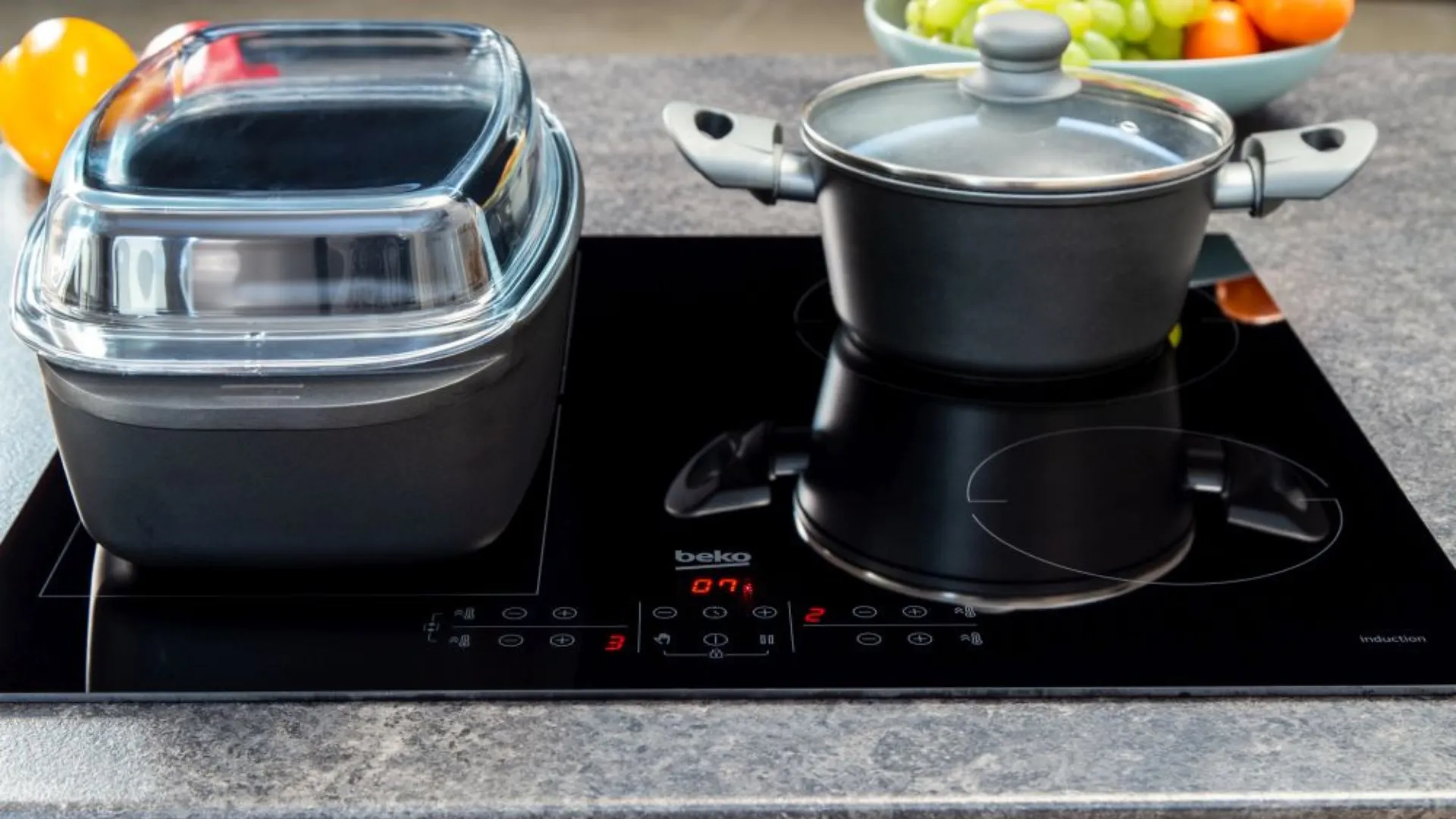 Варочная панель Beko индукционная, 60см, расширенная зона (HII64200FMT) (Black)