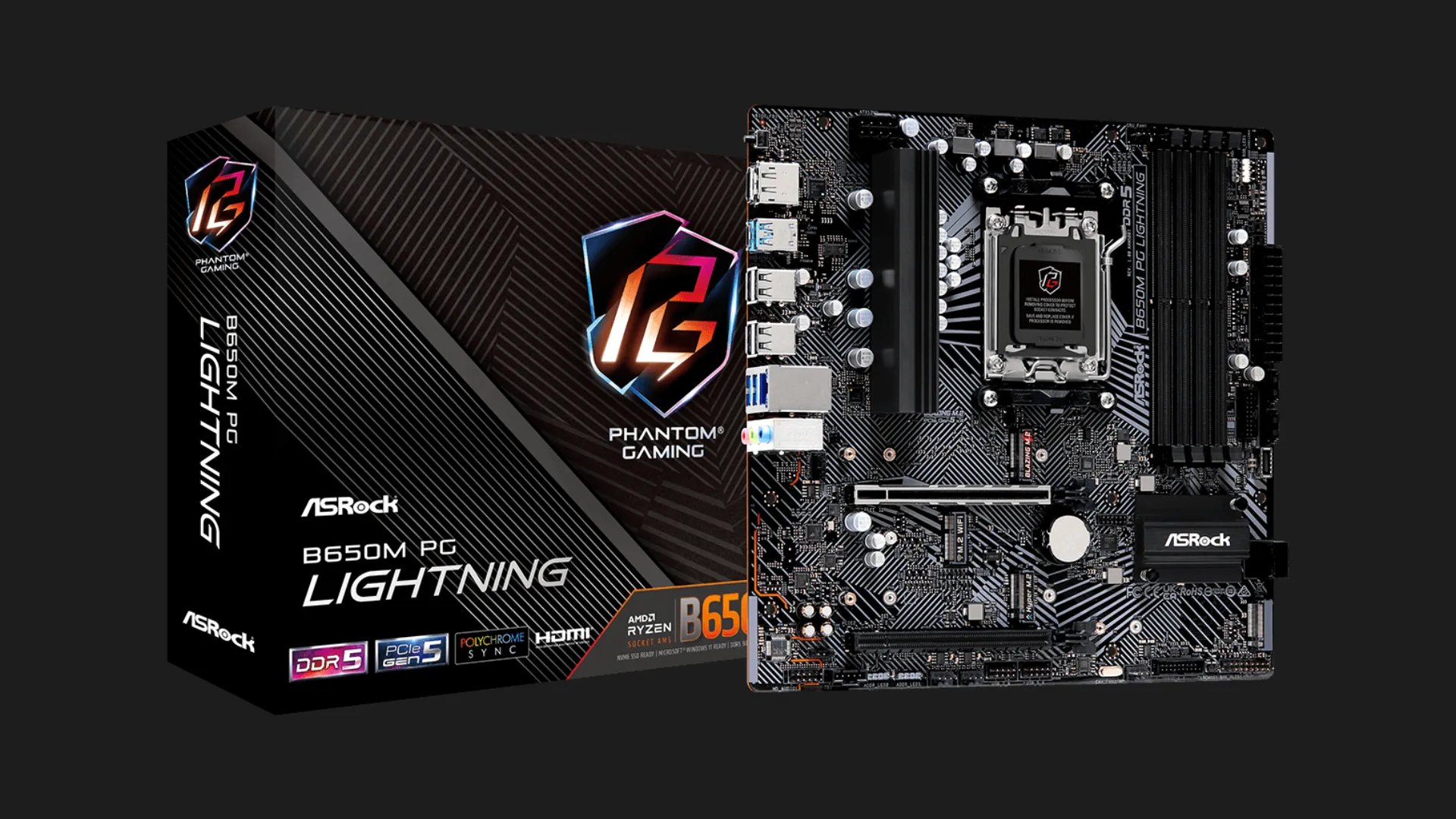 Материнська плата ASRock B650M PG LIGHTNING (B650M PG LIGHTNING)
