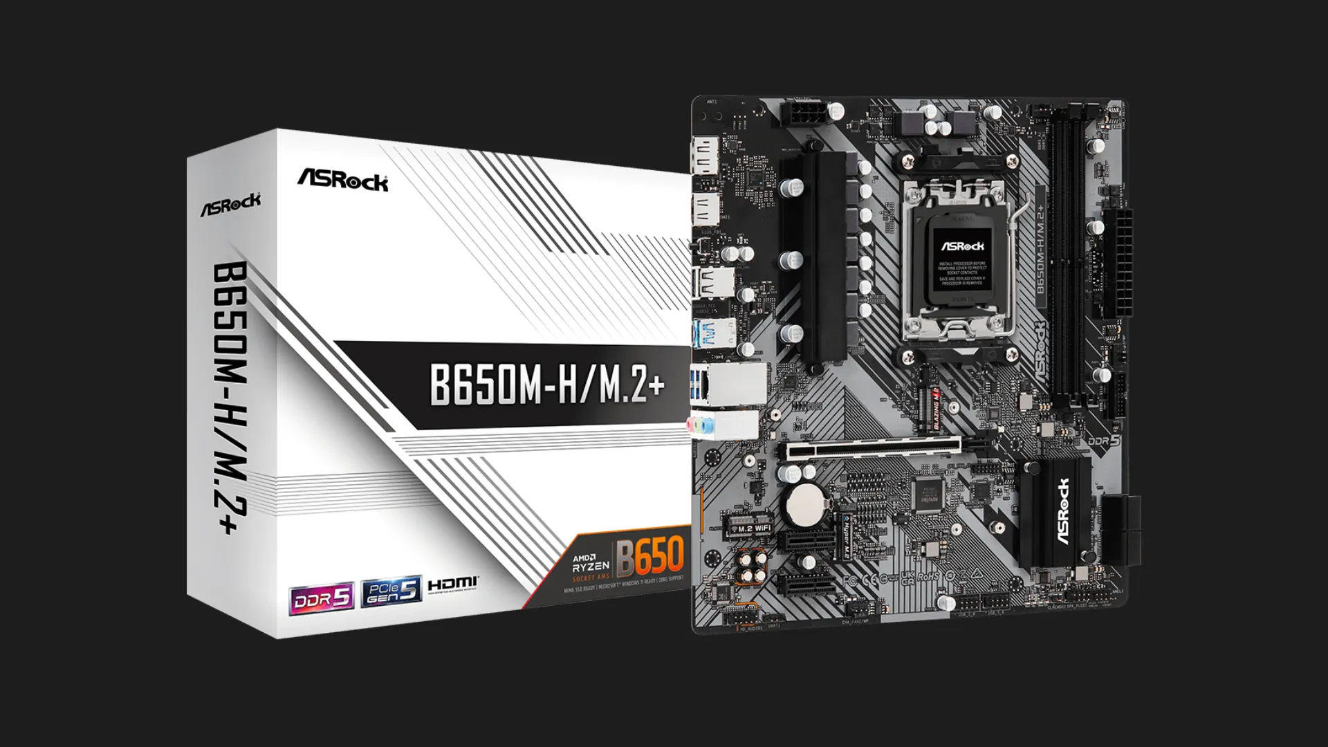Материнська плата ASRock B650M-H/M.2+ (B650M-H/M.2+)