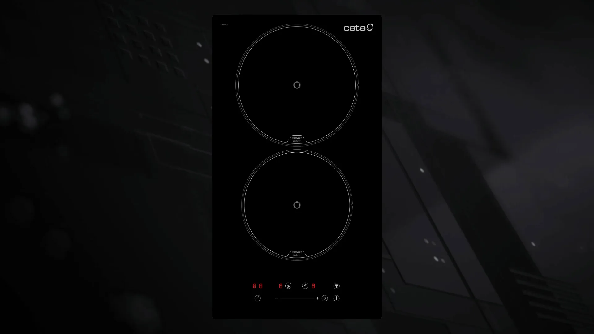 Варочная панель Cata индукционная, 30см, ISB 3102 BK, домино (8003405) (Black)