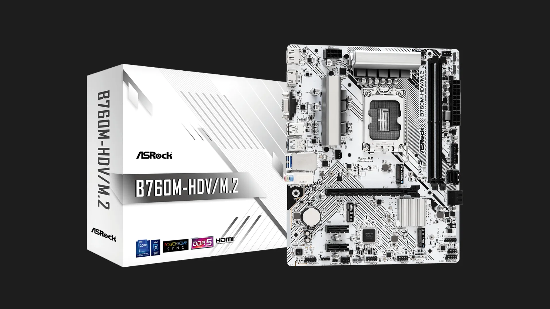 Материнська плата ASRock B760M-HDV/M.2 (B760M-HDV/M.2)