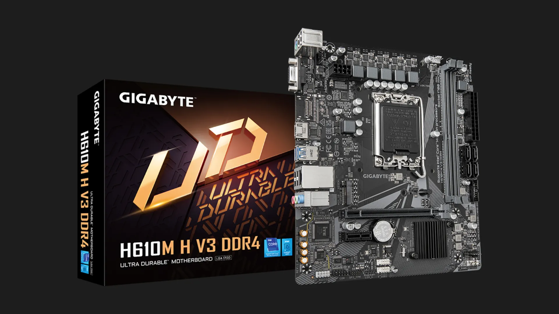 Материнская плата GIGABYTE H610M H V3 DDR4 (H610M H V3 DDR4)