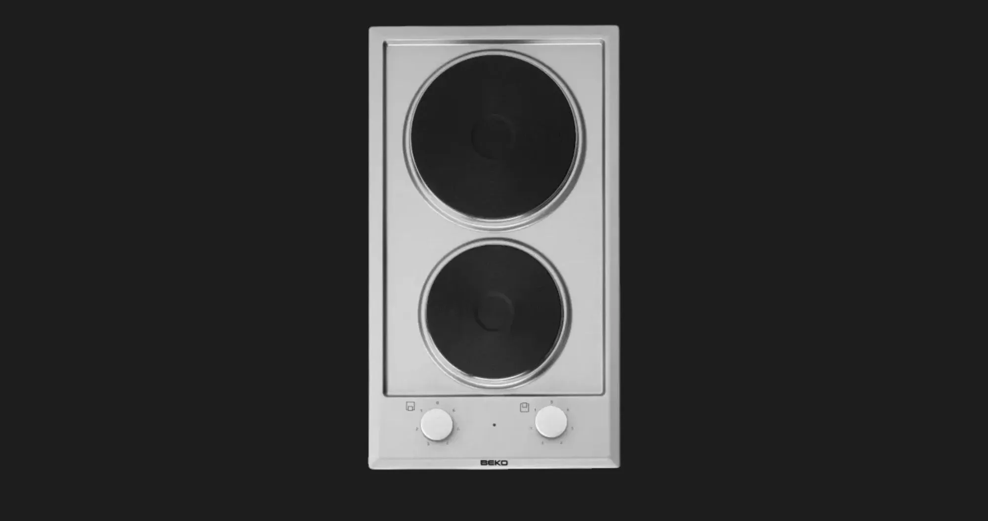 Варильна поверхня Beko електрична, 30см (HDCE32200X) (Stainless Steel)