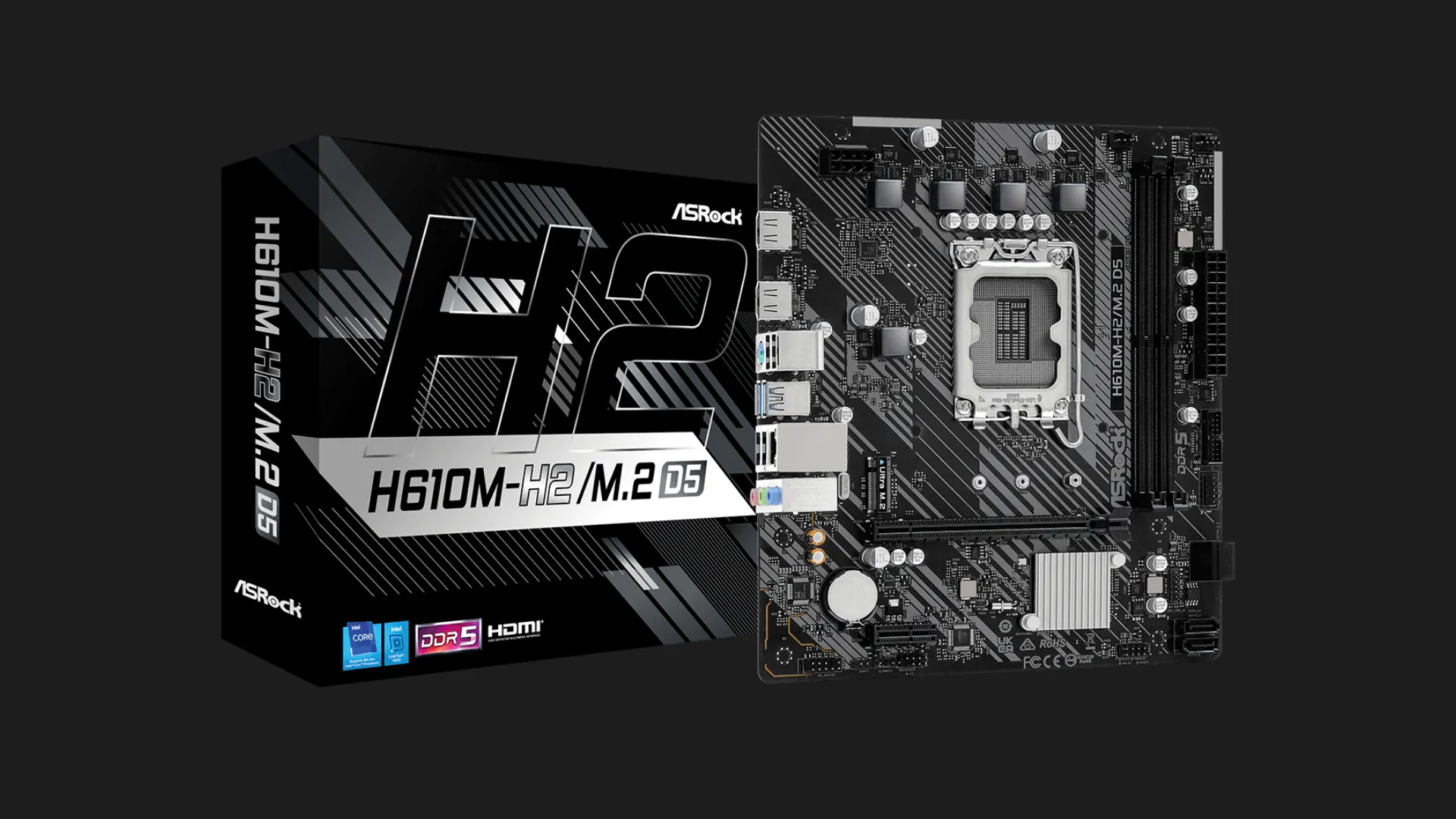Материнская плата ASRock H610M-H2/M.2 D5 (H610M-H2/M.2 D5)
