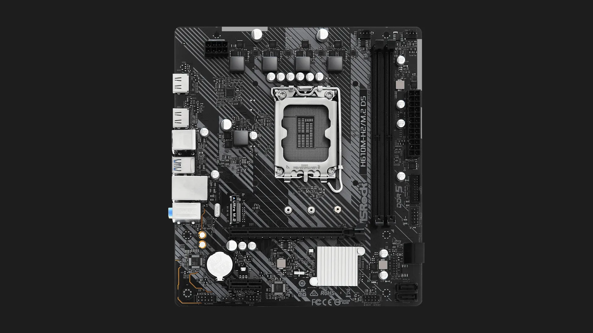 Материнская плата ASRock H610M-H2/M.2 D5 (H610M-H2/M.2 D5)